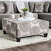 Bonaventura Gray/Pattern Ottoman - Furniture Stars (Chicago, IL)