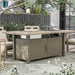 Bordeaux Dining Table w/ Fire Pit & Cooler - Furniture Stars (Chicago, IL)