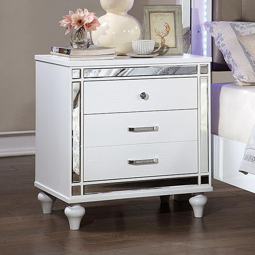 BRACHIUM Night Stand, White - Furniture Stars (Chicago, IL)