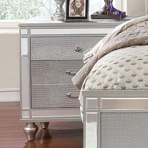 Brachium Silver Night Stand - Furniture Stars (Chicago, IL)