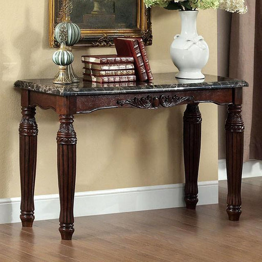 Brampton Espresso/Black Faux Sofa Table - Furniture Stars (Chicago, IL)