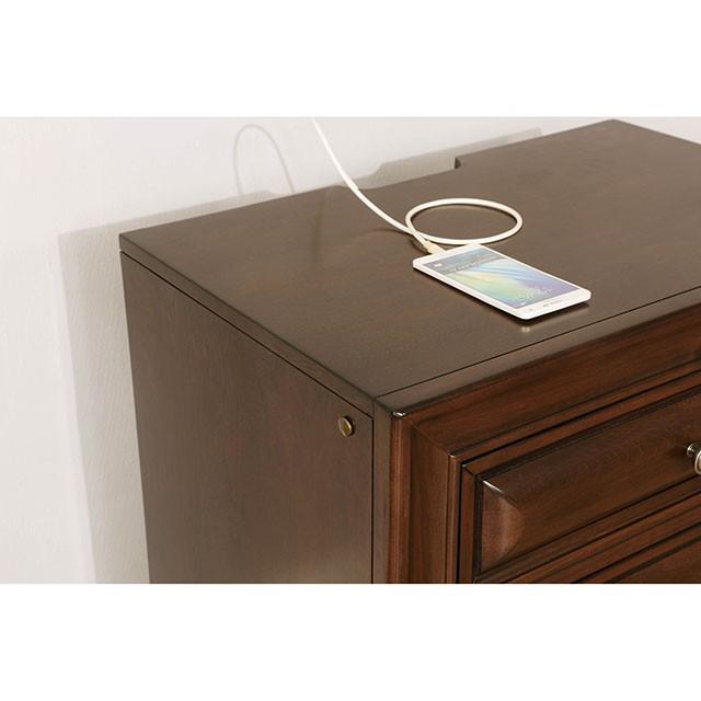 Brandt Brown Cherry Night Stand - Furniture Stars (Chicago, IL)