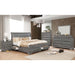 Brandt Bed Chrome & Gray - Furniture Stars (Chicago, IL)