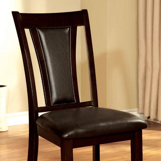 BRENT Dark Cherry/Espresso Side Chair (2/CTN) - Furniture Stars (Chicago, IL)