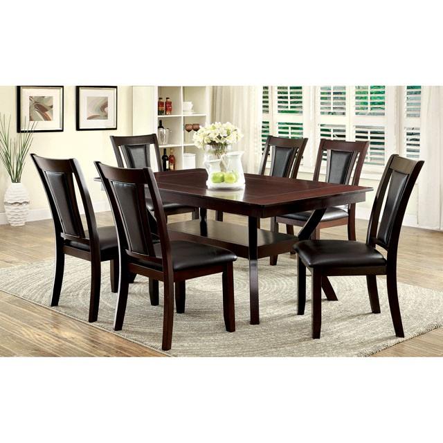 BRENT Dark Cherry/Espresso Side Chair (2/CTN) - Furniture Stars (Chicago, IL)
