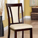 BRENT Dark Cherry/Ivory Side Chair (2/CTN) - Furniture Stars (Chicago, IL)