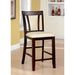 BRENT II Dark Cherry/Ivory Counter Ht. Chair (2/CTN) - Furniture Stars (Chicago, IL)