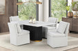 Morges Rect Dining Marble Table - Furniture Stars (Chicago, IL)