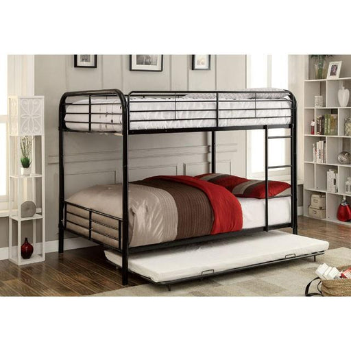 BROCKET Black Metal Full/Full Bunk Bed - Furniture Stars (Chicago, IL)