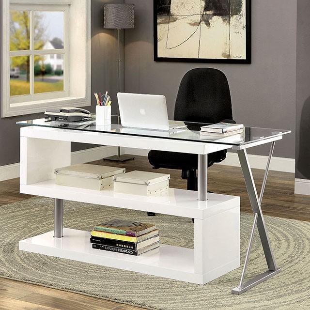BRONWEN White Desk - Furniture Stars (Chicago, IL)