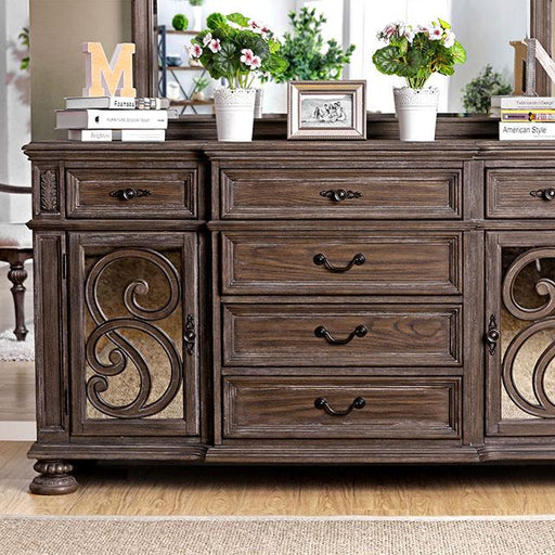 ARCADIA Rustic Natural Tone Server - Furniture Stars (Chicago, IL)