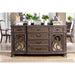 ARCADIA Rustic Natural Tone Server - Furniture Stars (Chicago, IL)