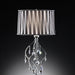 Arya Black/Chrome Table Lamp, Hanging Crystal - Furniture Stars (Chicago, IL)