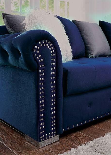 WILMINGTON Sectional, Blue - Furniture Stars (Chicago, IL)
