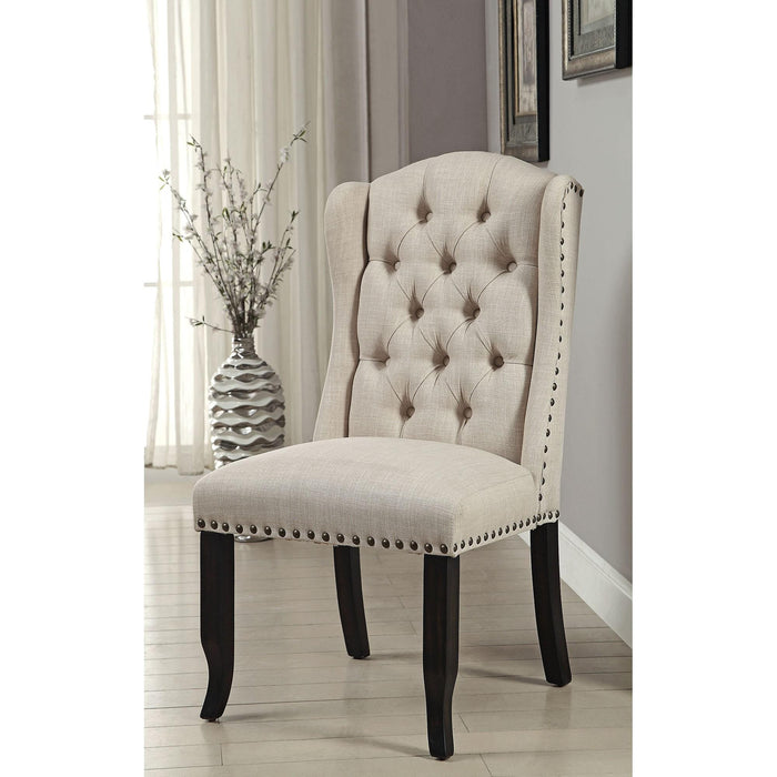 Wingback Chair, Beige (2/CTN) - Furniture Stars (Chicago, IL)