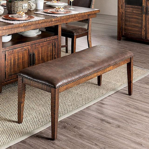 Wichita Light Walnut Bench - Furniture Stars (Chicago, IL)