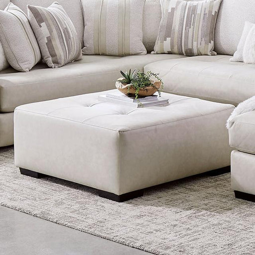 WARRENTON Ottoman, Ivory - Furniture Stars (Chicago, IL)