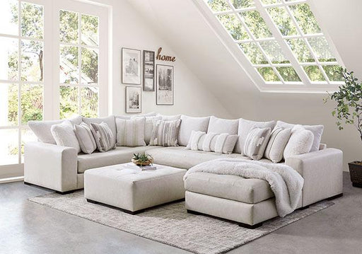 WARRENTON Ottoman, Ivory - Furniture Stars (Chicago, IL)