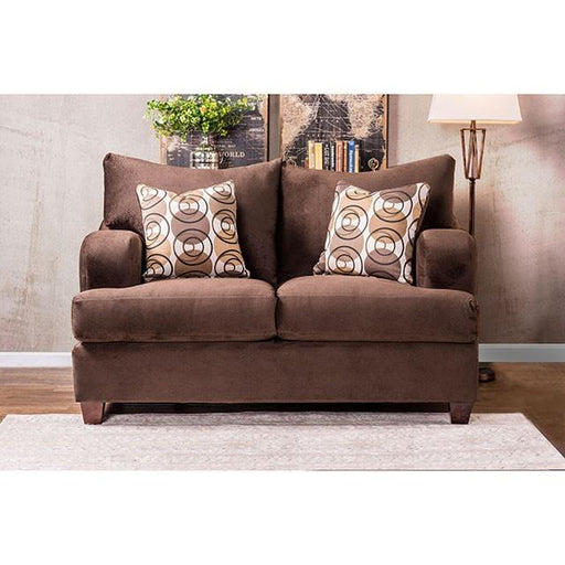 WESSINGTON Chocolate Love Seat - Furniture Stars (Chicago, IL)