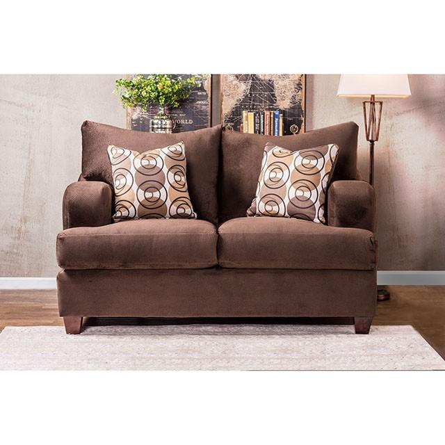 WESSINGTON Chocolate Love Seat - Furniture Stars (Chicago, IL)