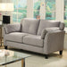 YSABEL Warm Gray Love Seat, Warm Gray (K/D) - Furniture Stars (Chicago, IL)