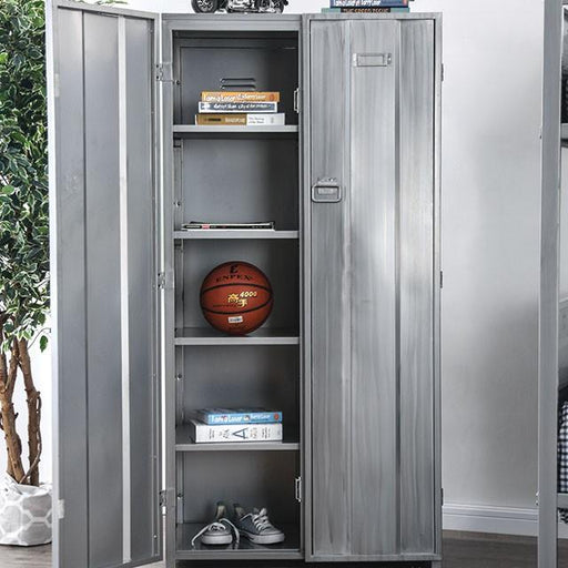 Zaheera Silver Large Locker - Furniture Stars (Chicago, IL)