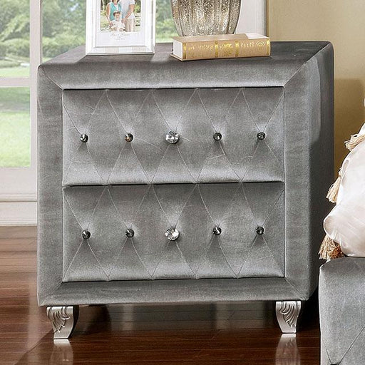 Alzir Gray Night Stand - Furniture Stars (Chicago, IL)