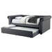 LEANNA Gray Daybed w/ Trundle, Gray - Furniture Stars (Chicago, IL)