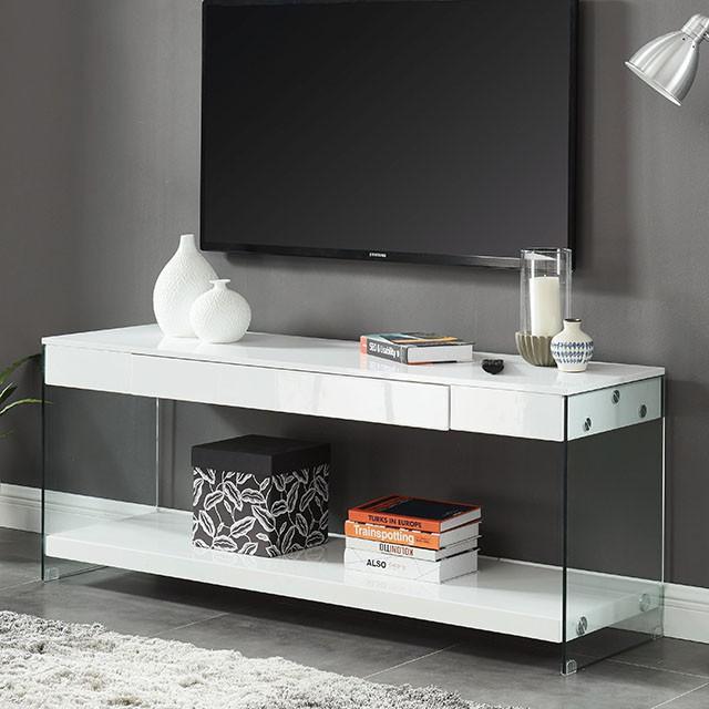 Sabugal White 70" TV Stand - Furniture Stars (Chicago, IL)
