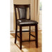 BRENT II Dark Cherry/Espresso Counter Ht. Chair (2/CTN) - Furniture Stars (Chicago, IL)