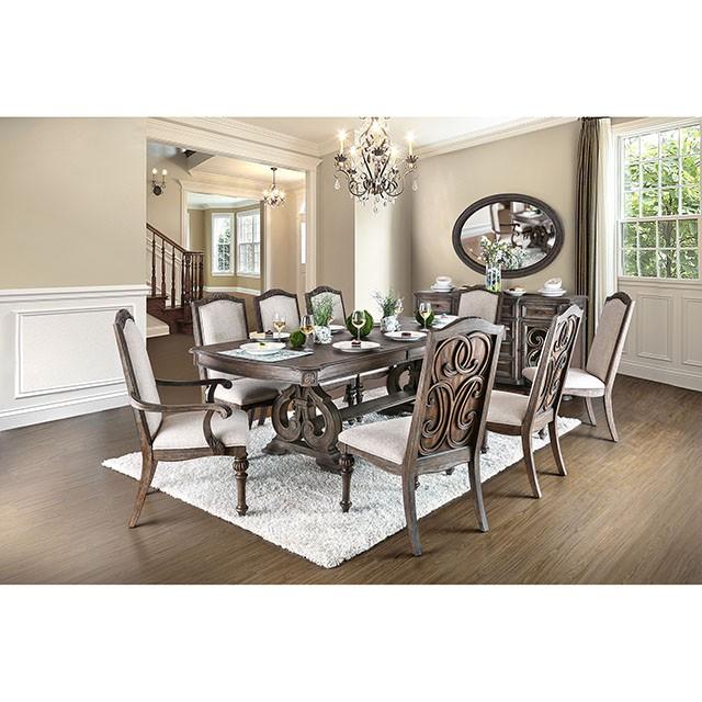 ARCADIA Rustic Natural Tone Mirror, Oval - Furniture Stars (Chicago, IL)
