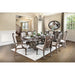 ARCADIA Rustic Natural Tone, Ivory Dining Table - Furniture Stars (Chicago, IL)
