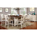 SABRINA Off White/Cherry Ctr.Ht. Chair, Cherry & White (2/CTN) - Furniture Stars (Chicago, IL)