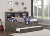 TIBALT Twin DayBed w/ Trundle, Dark Gray - Furniture Stars (Chicago, IL)