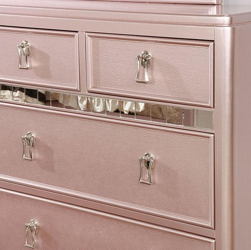 Ariston Rose Gold Dresser - Furniture Stars (Chicago, IL)
