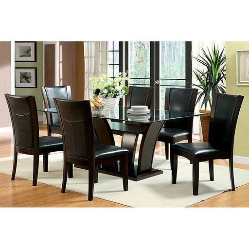 Manhattan I Dark Cherry/White Side Chair, White (2/CTN) - Furniture Stars (Chicago, IL)