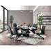 Midvale Black/Chrome Dining Table - Furniture Stars (Chicago, IL)