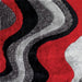 Vancouver Black/Gray/Red 5' X 7' Area Rug - Furniture Stars (Chicago, IL)
