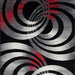 Serang Gray/Red 5' X 7' Area Rug - Furniture Stars (Chicago, IL)