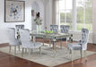 ADALIA Wingback Chair (2/CTN), Silver/Dark Gray - Furniture Stars (Chicago, IL)