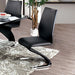 Midvale Black/Chrome Side Chair (2/CTN) - Furniture Stars (Chicago, IL)