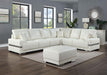 ALTHEA Ottoman, White - Furniture Stars (Chicago, IL)