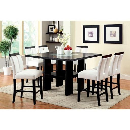 LUMINAR II Black Counter Ht. Table - Furniture Stars (Chicago, IL)