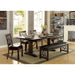 PAULINA Rustic Walnut/Espresso Bench - Furniture Stars (Chicago, IL)