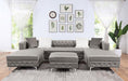 CIABATTONI Sectional, Gray - Furniture Stars (Chicago, IL)
