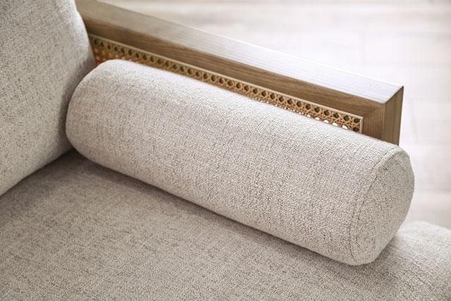 ALESUND Sofa, Beige/Light Oak - Furniture Stars (Chicago, IL)