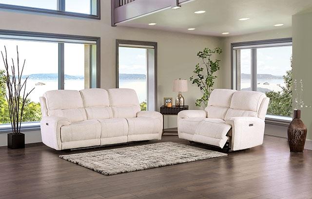 MORCOTE Power Recliner, Beige - Furniture Stars (Chicago, IL)