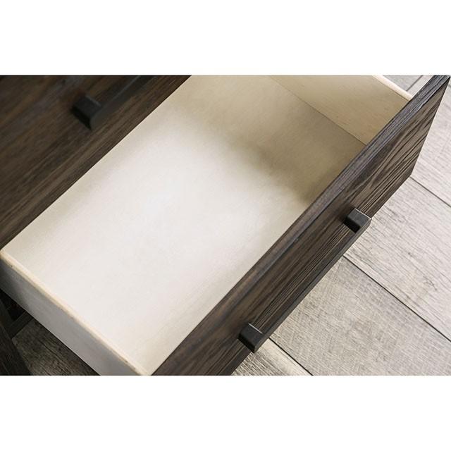Rexburg Wire-Brushed Rustic Brown Night Stand - Furniture Stars (Chicago, IL)