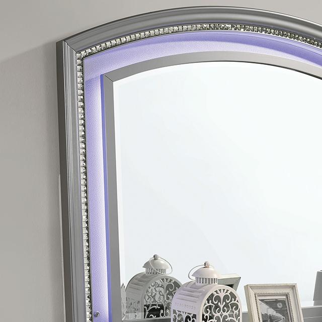 MADDIE Mirror, Silver - Furniture Stars (Chicago, IL)