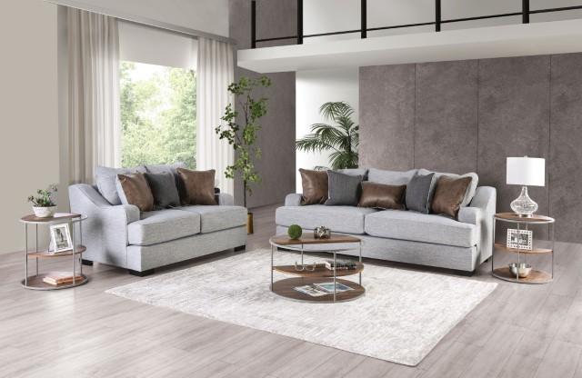 SKYLINE Sofa, Light Gray/Brown - Furniture Stars (Chicago, IL)